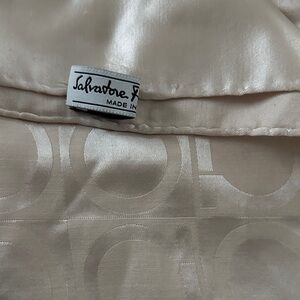 Salvatore Ferragamo Blush Silk Scarf